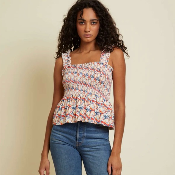 Floral Smocked Women's Top by NATION LTD. - Picture 1 of 2